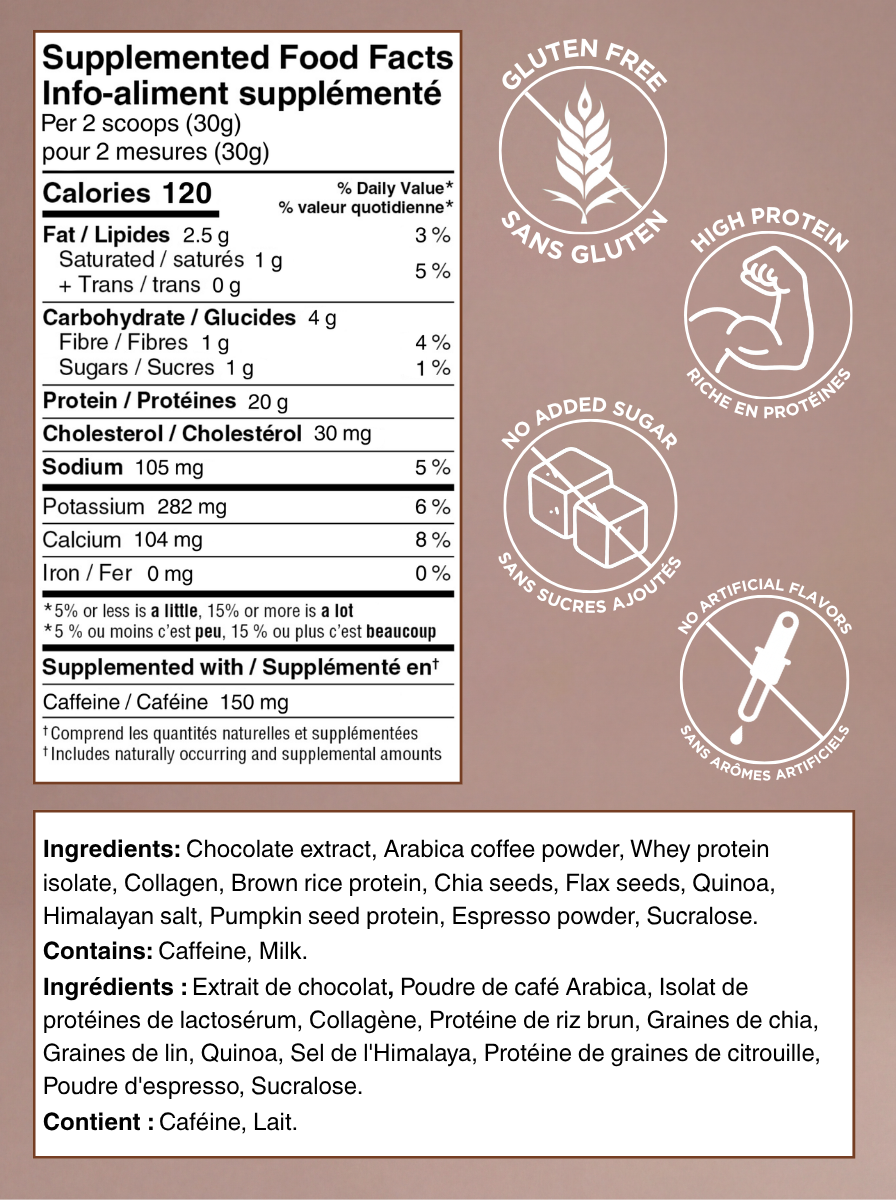 Café Glacé Protéiné Chocolat