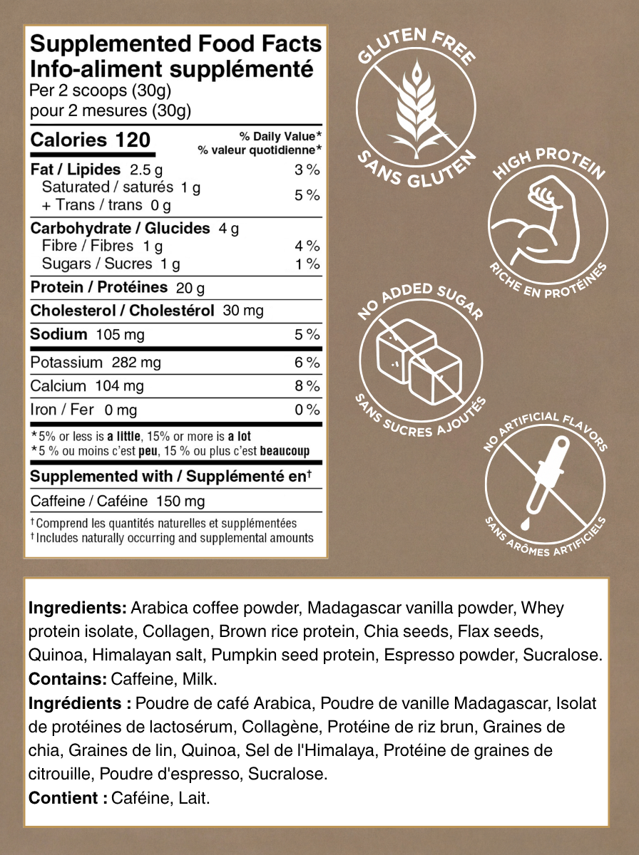 Café Glacé Protéiné Vanille Française